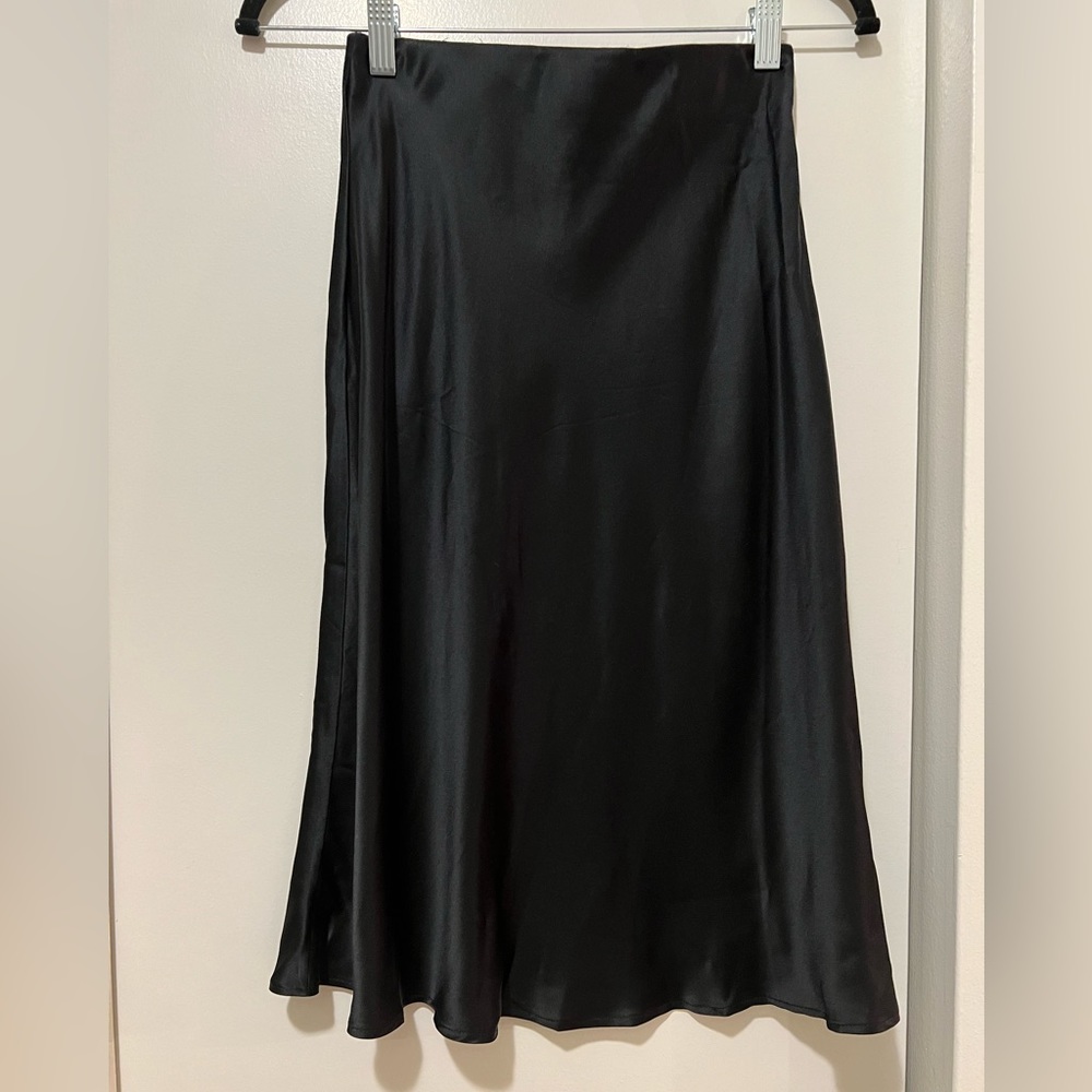 Quince Silk Midi Skirt